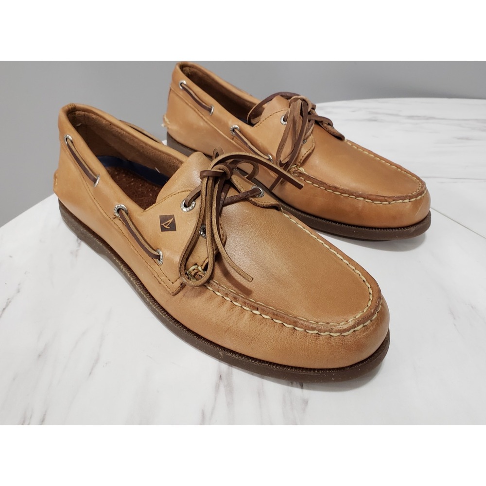 NEW SIZE 11 - Sperry Sahara Boat Shoe 0197640 SLIP ON A/O BROWN MENS EURO 44.5